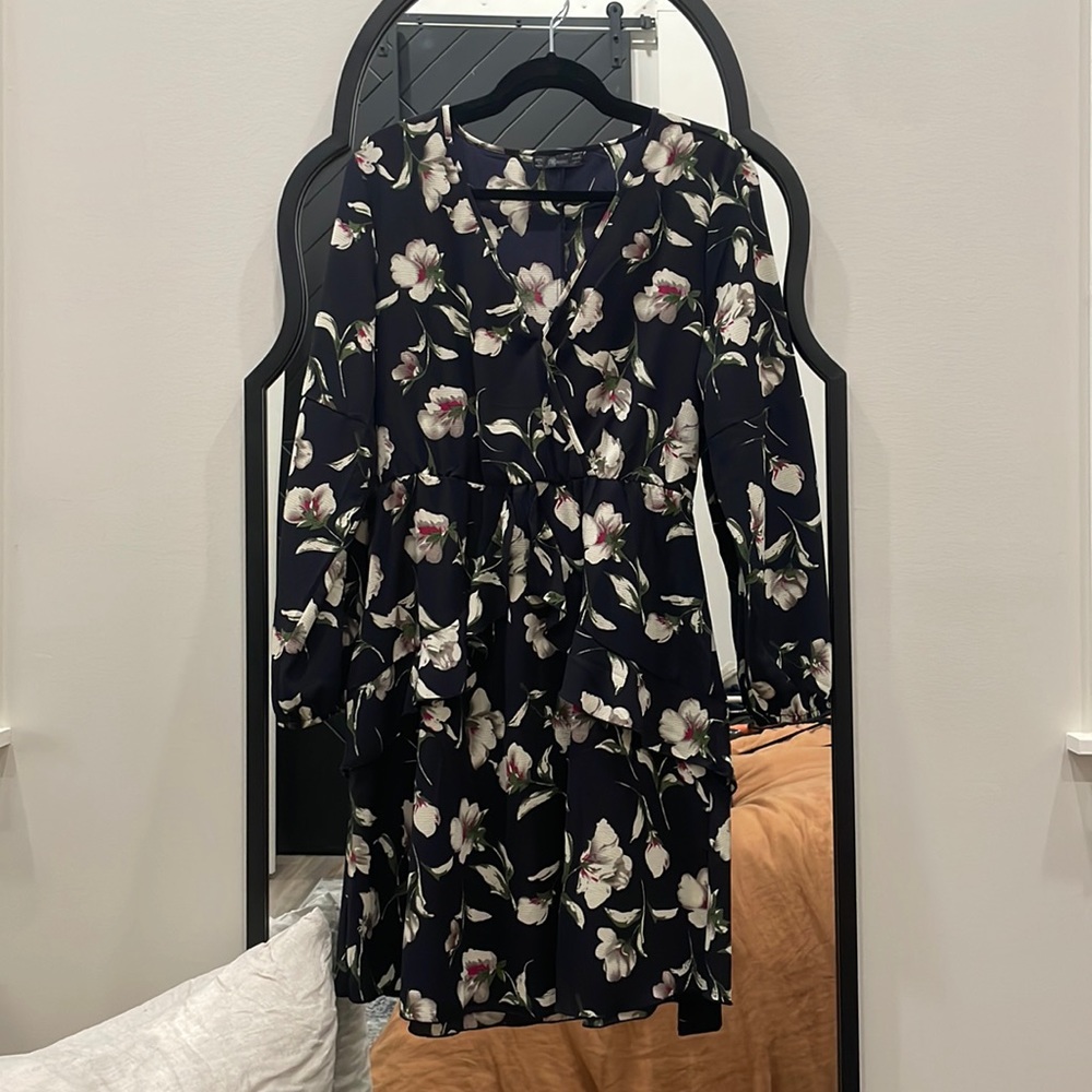 UGUEST Women Long Sleeve V Neck Dress